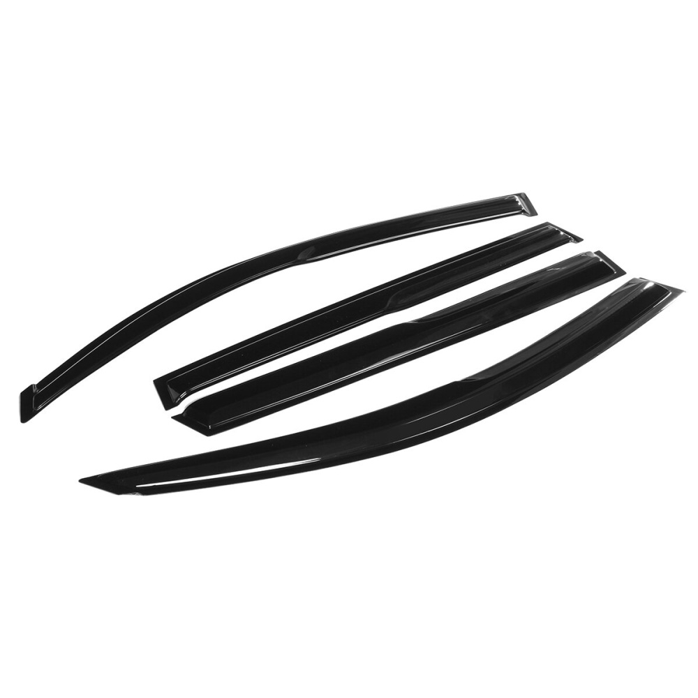 4Pcs For TOYOTA RAV4 2006-2012 JDM Wavy 3D Style Plastic Exterior Visor Vent Shades Window Sun Rain Guard Deflector - Image 2