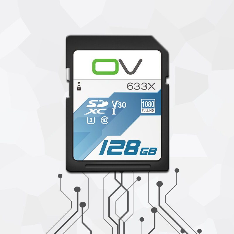 OV 633X 128GB Storage Card SD Memory Card High Speed 300MB/S 4K Full HD Micro SD Card for Digital Camera Video Recording - 128GB - Image 2