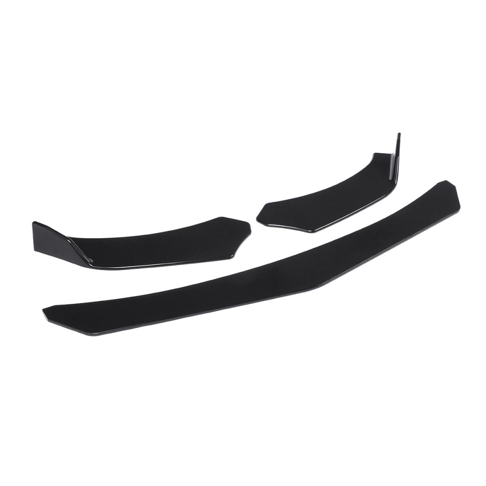 Universal Car Front Lower Bumper Lip Shovel Chin Body Kits Black Side Spoiler Protector Rotable - Image 2