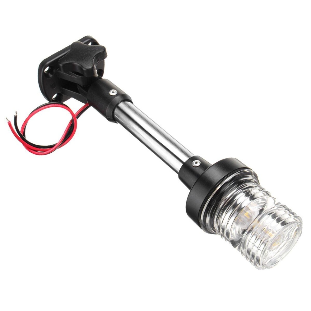 12V-24V Marine Boat Pontoon Fold LED Navigation Stern Anchor Pole Lights 360 Degree - Image 2