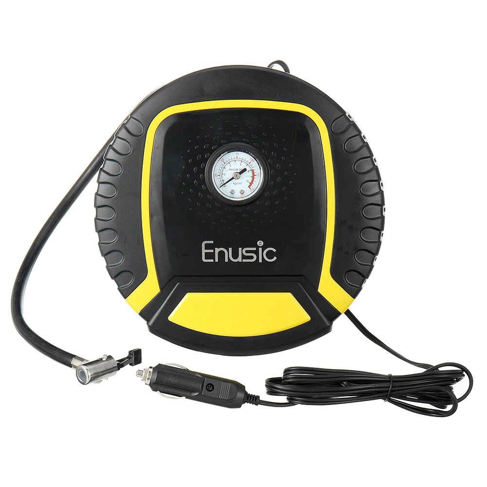 Enusic 12V 150PSI 35L/min Air Pump Compressor Tire LED Tyre Inflator Pressure For Car Motorcycle Bicycle SUV Balls - A