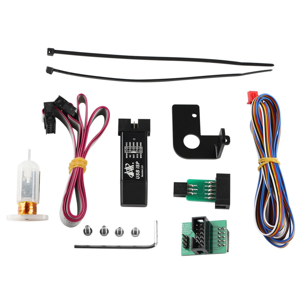 Black/White/Transparent 3D Auto Bed Leveling Sensor Touch Module + ISP Pinboard + Burner Kit with Cables For Creality CR-10 / Ender-3 3D Printer - Bl - Image 2