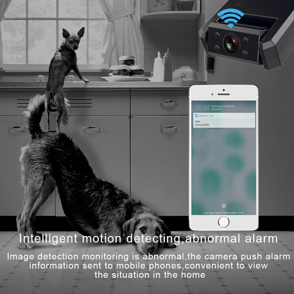 MD90 4K HD Wireless Smart WIFI Camera Home Mini IR Night Vision Motion Detect - Ordinary - Image 2