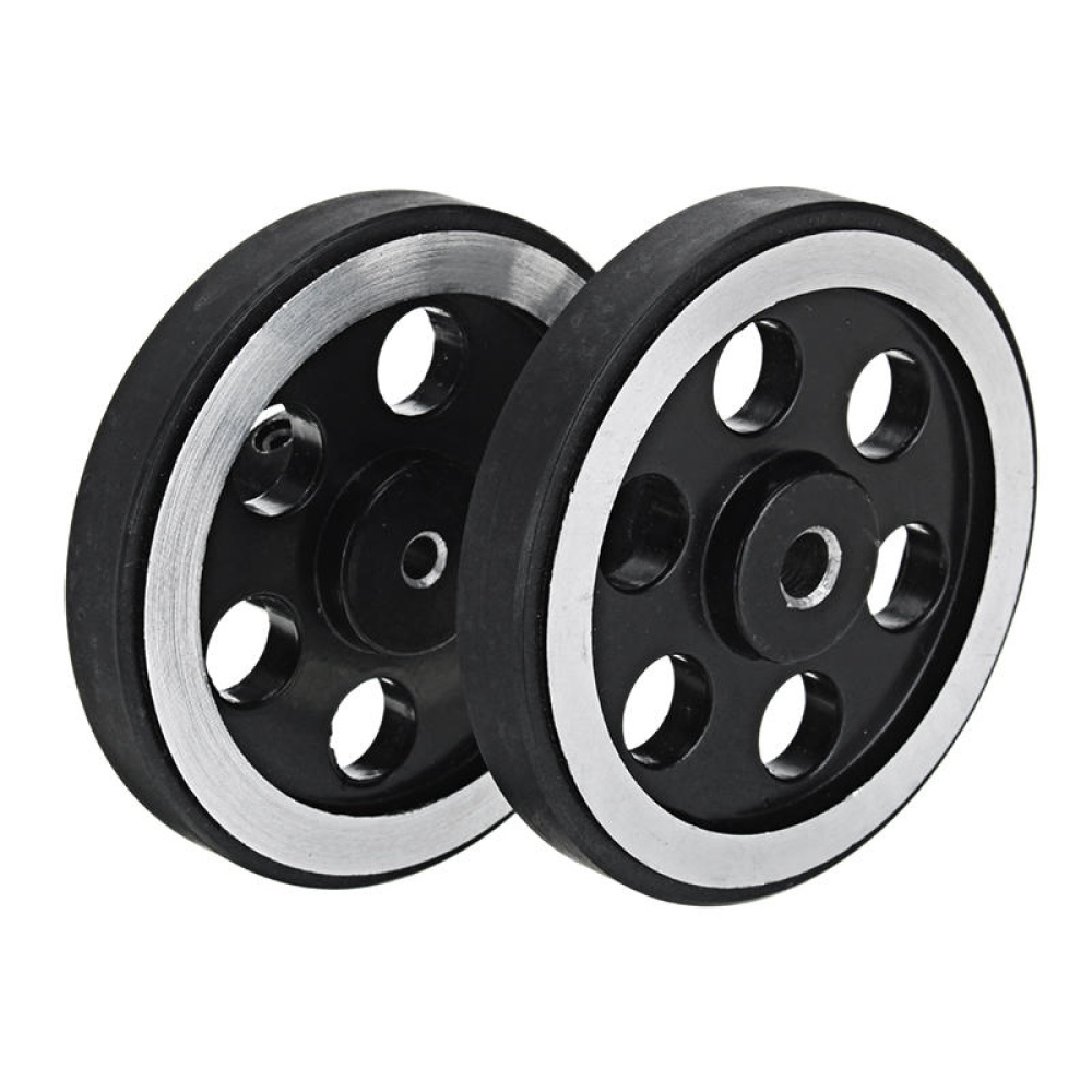 65mm 4mm/6mm Hole Diameter Metal Wheels for Smart Robot Chassis Car - 4 - Image 2