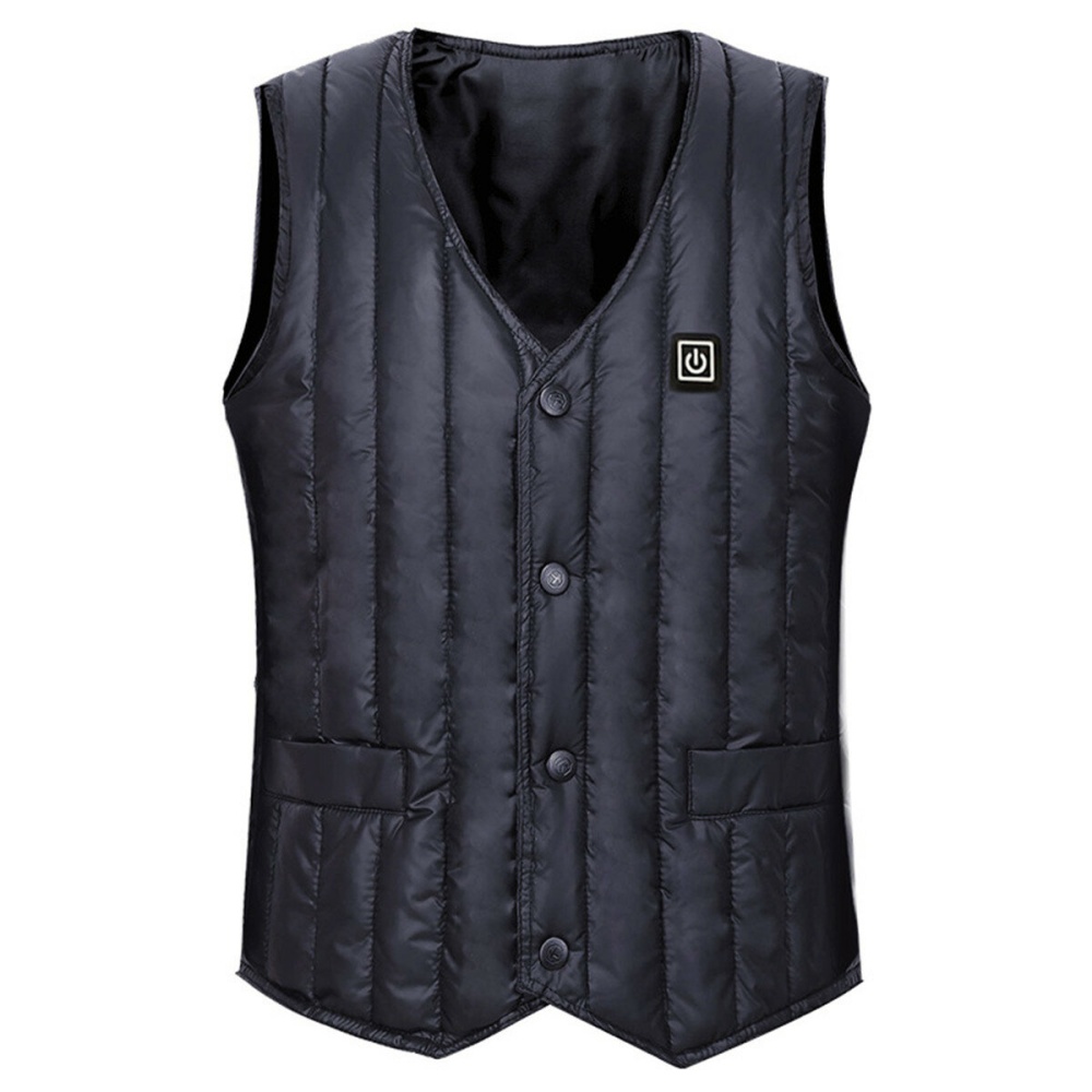 USB Heating Vest Men's Electric Heated Waistcoat Jacket Outdoor Winter Warm Coat - XL - Image 2