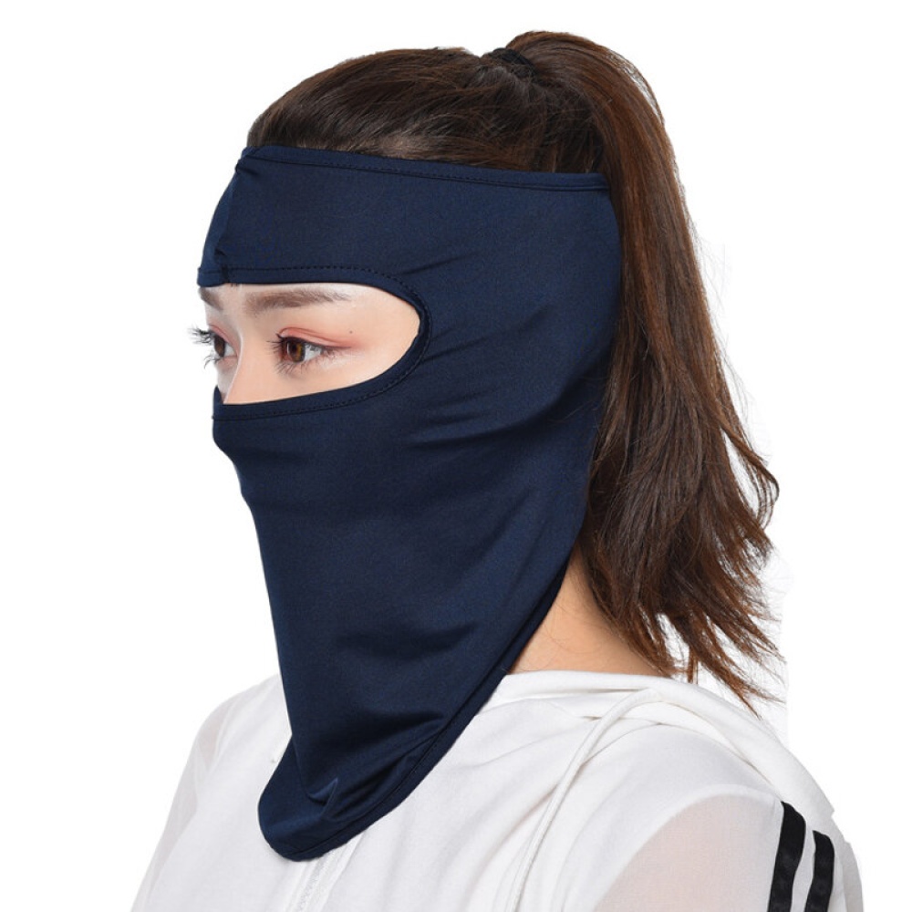 Lycra Soft Face Mask Dustproof Outdoor Cycling Motorcycle Windproof Sunproof CS Scarf - Light Grey - Image 2