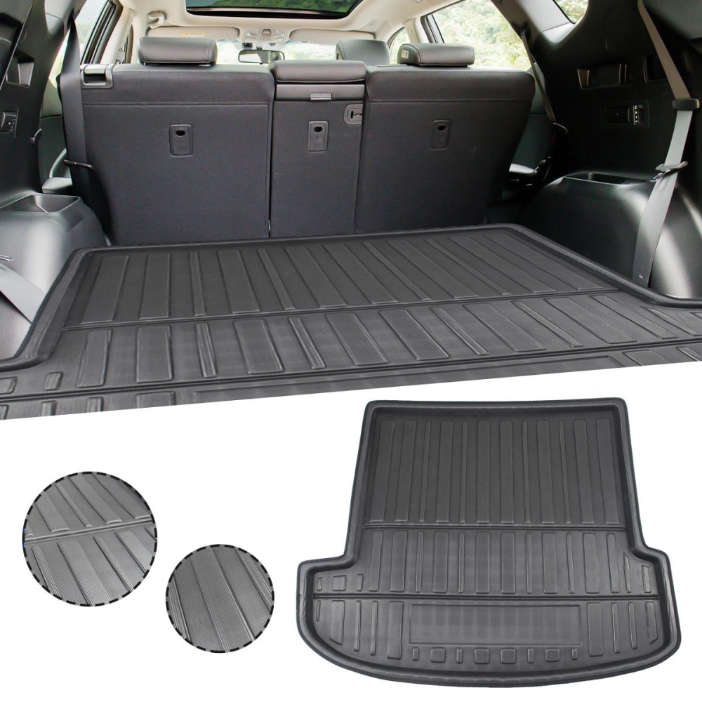 Waterproof Anti-Scratch Chemical Resistant Car Rear Trunk Mat for Hyundai Santa Fe 2019 - Image 2