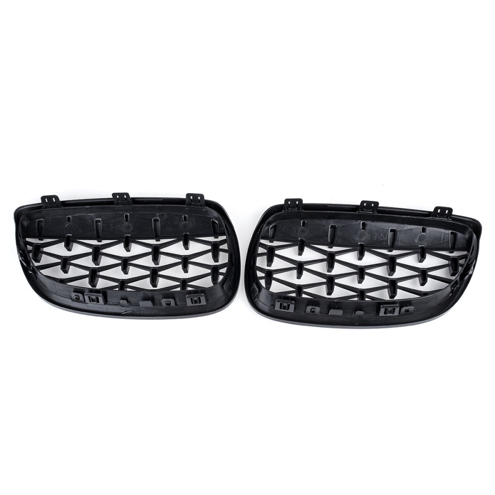 2PCS Front Grille Girll Black Diamond Meteor For BMW 3 Series E90 E92 E93 2006-2010 - Image 2