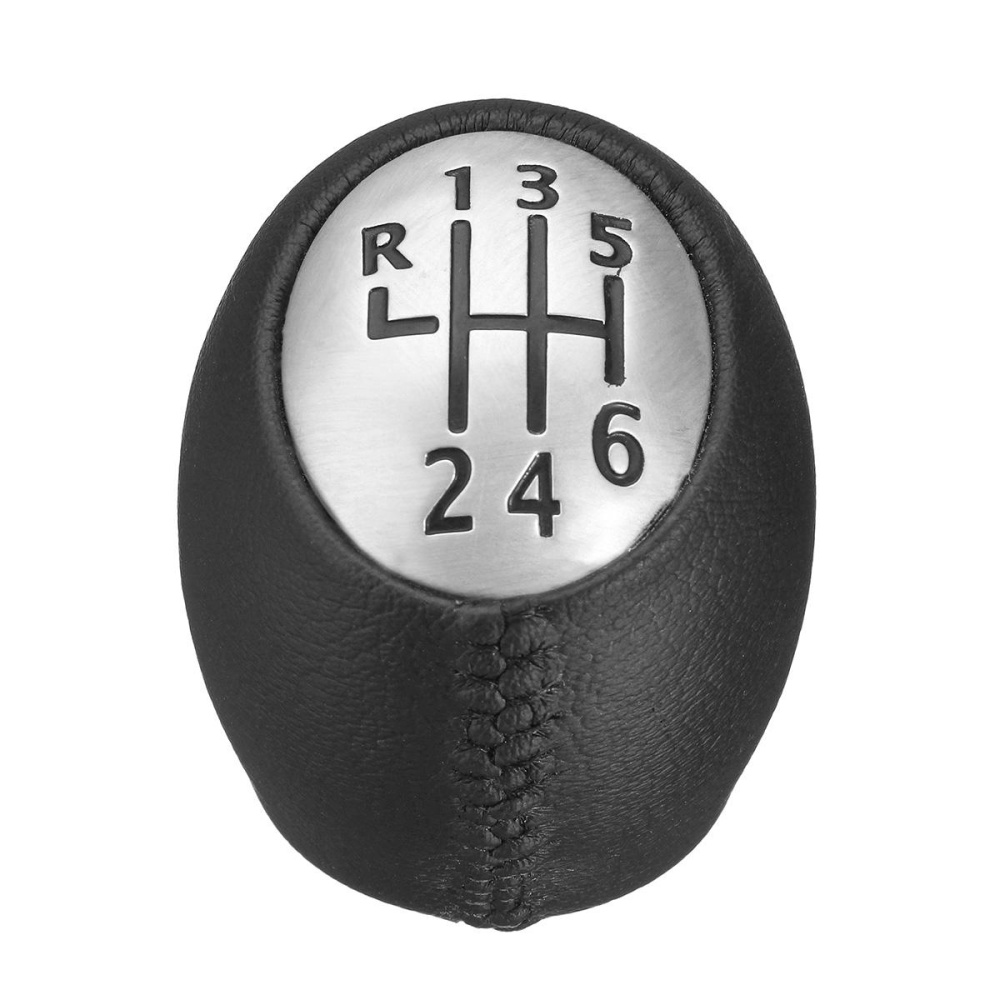 6 Speed Gear Shift Knob For Renault Megane Clio Laguna Vauxhall Opel PU Leather - Image 2