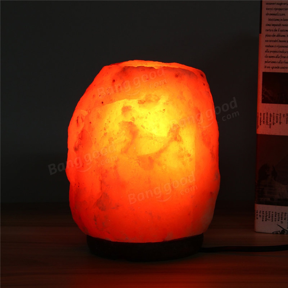 20 X 16CM Himalayan Glow Hand Carved Natural Crystal Salt Night Lamp Table Light With Dimmer Switch - Dimmer Switch - Image 2