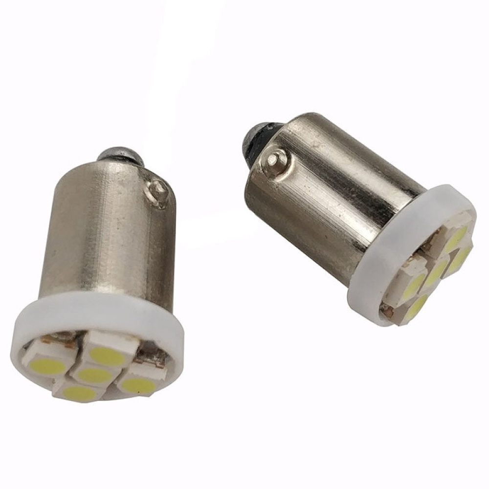 2PCS 2.5W BA9S Car Dashboard Lights Instrument Bulb Decorative Light LED Bulbs White Lamp - Image 2