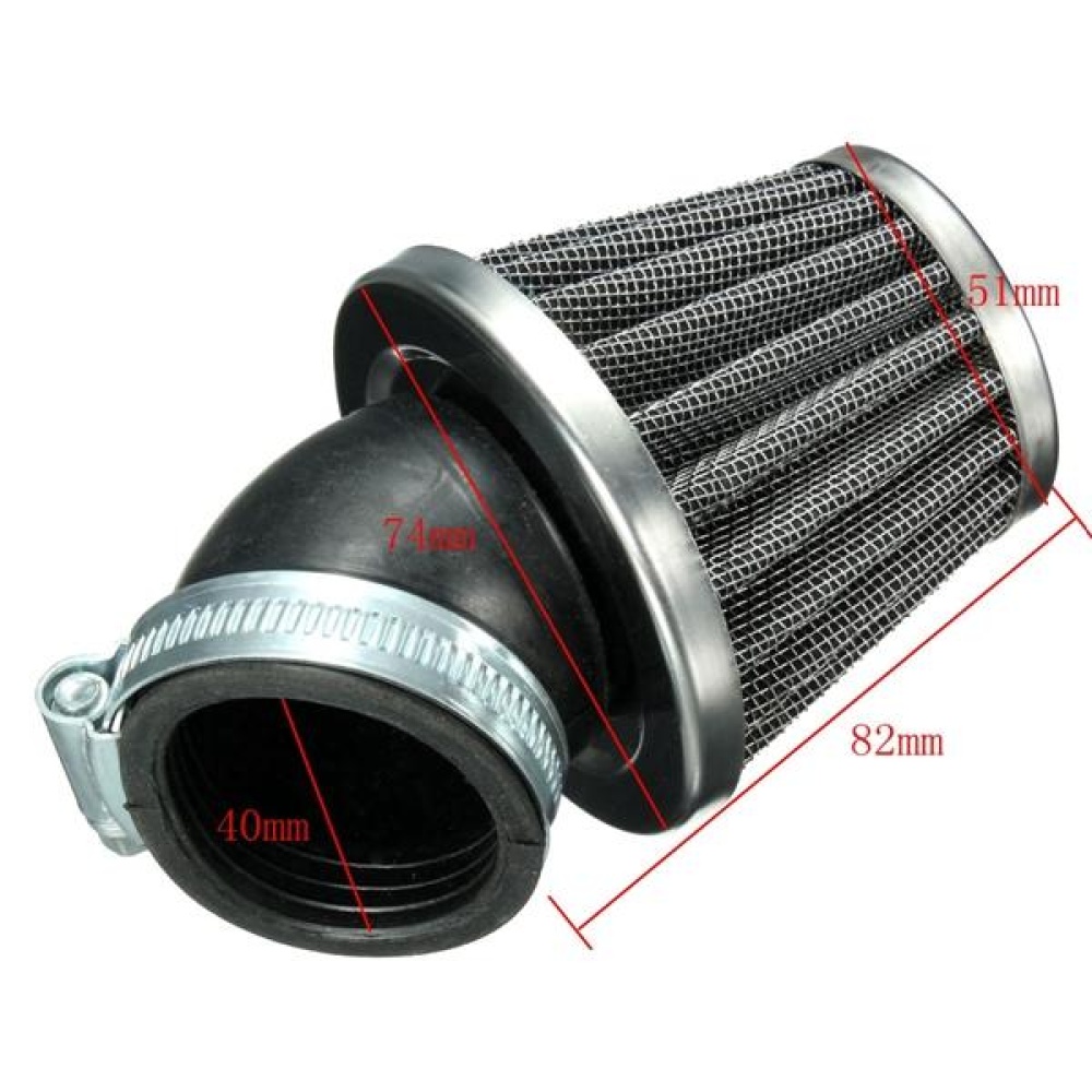 40mm 45 Degree Air Filter Black For 50cc 110cc 125cc 140cc Pit Dirt Bike Motor Bike - Image 2