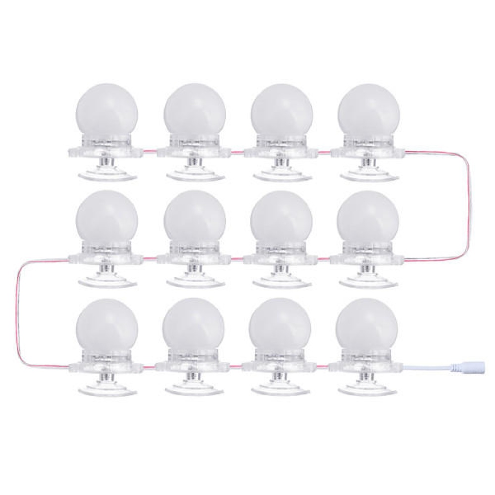 12Pcs Makeup Mirror Vanity LED Light Bulbs LED Gadgets Kit for Dressing Hollywood Super Star - Cool White - Image 2