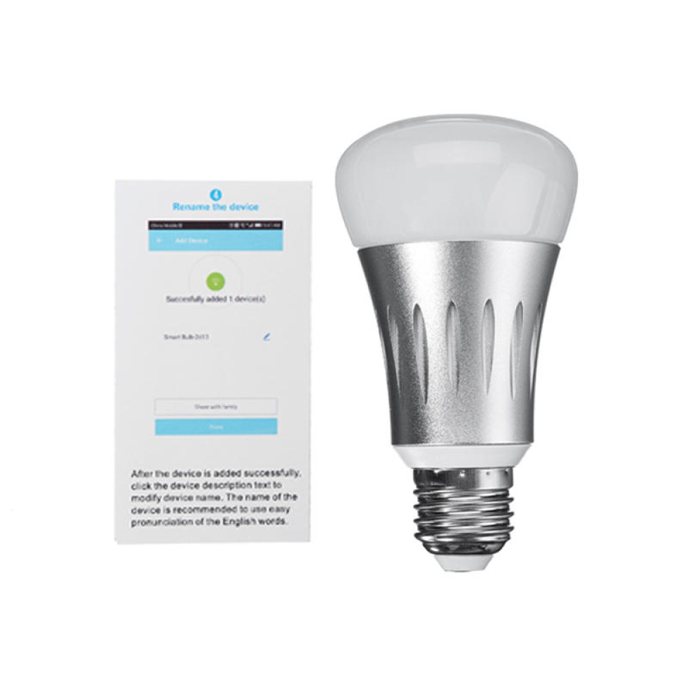 E27 7W RGBW WIFI APP Control LED Smart Light Bulb Works With Alexa AC85-265V - Image 2