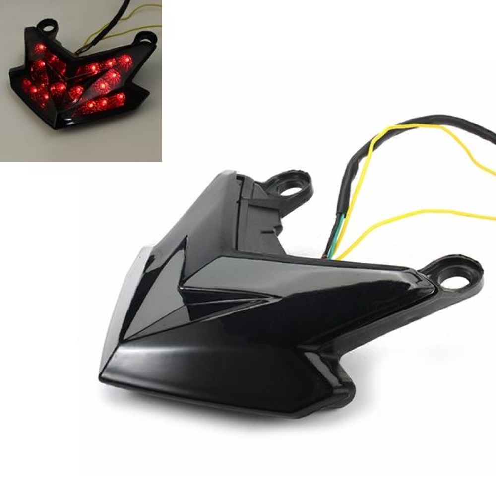 12V Motorcycle Taillight With Turn Signal For KAWASAKi Z800 Z125 - Black - Image 2