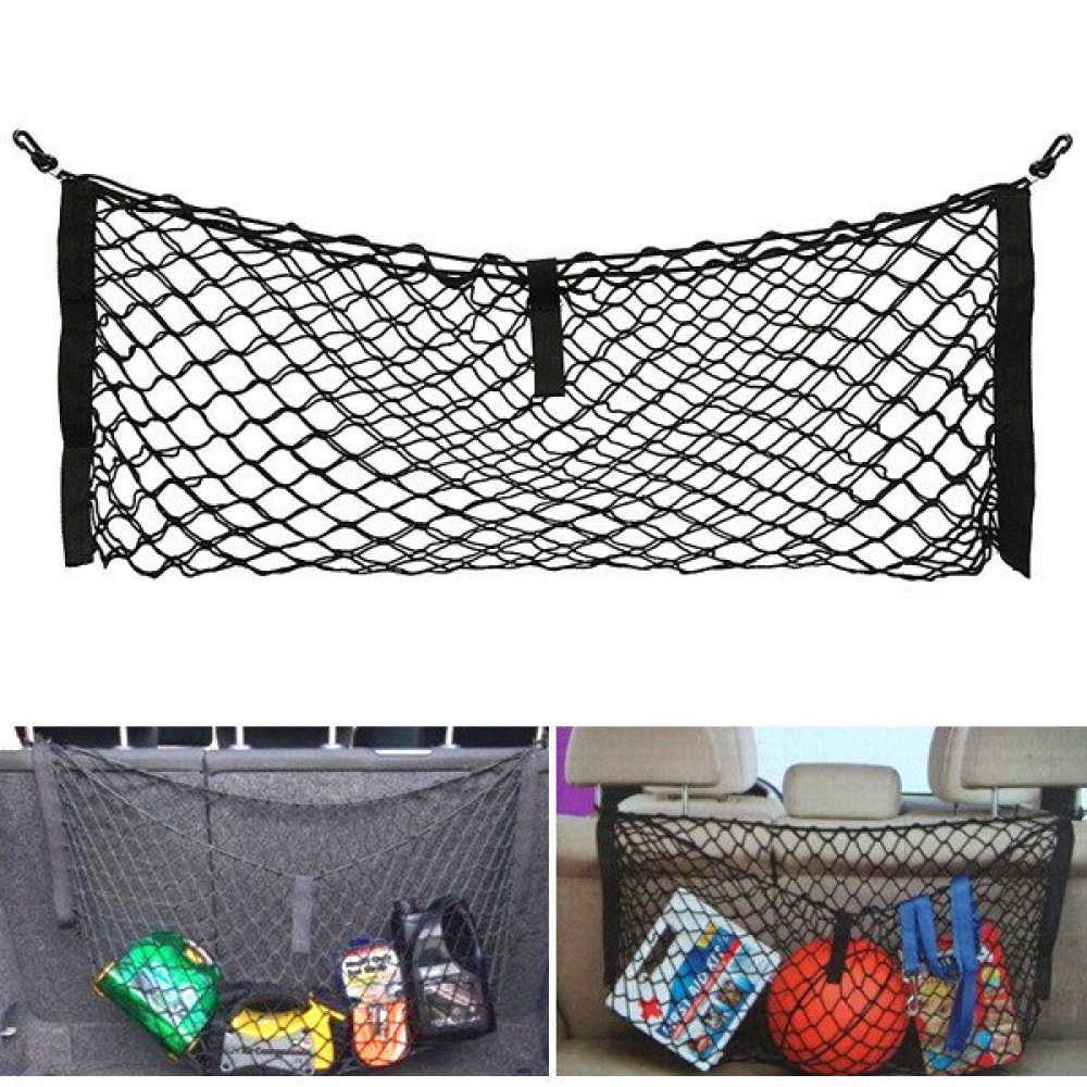 100cmx38cm Nylon Car Rear Trunk Storage Net Cargo Luggage Organizer Mesh Universal - Image 2