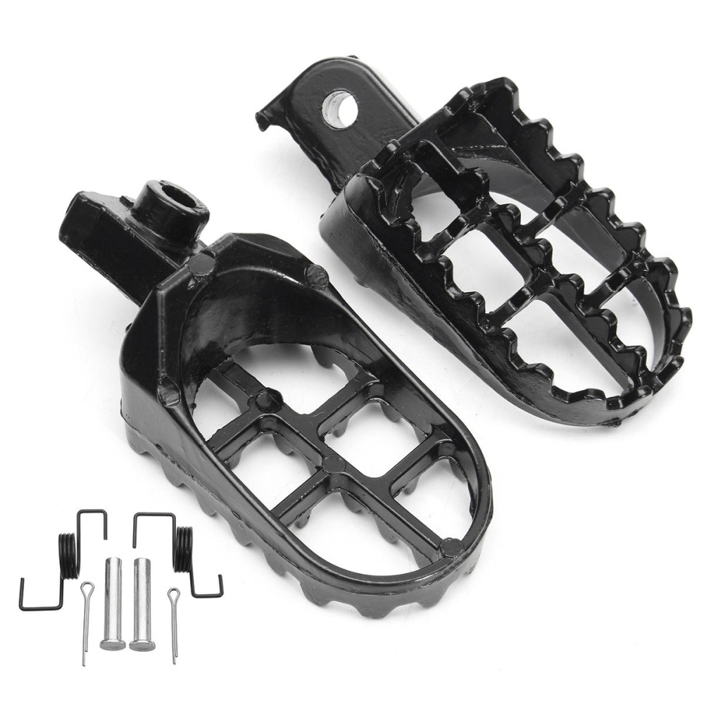 Foot Pegs Pit Dirt Bike Aluminium For Yamaha PW50 PW80 TW200 Honda XR/CRF - Image 2