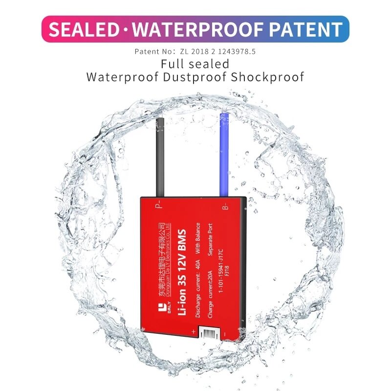 DALY BMS 8S 24V 29.6V 15A 20A 30A 40A 50A 60A Battery Protection Board Lithium Lipo Lifepo4 BMS for Electric Scooter for Lithium Battery - 15A 24V Co - Image 2