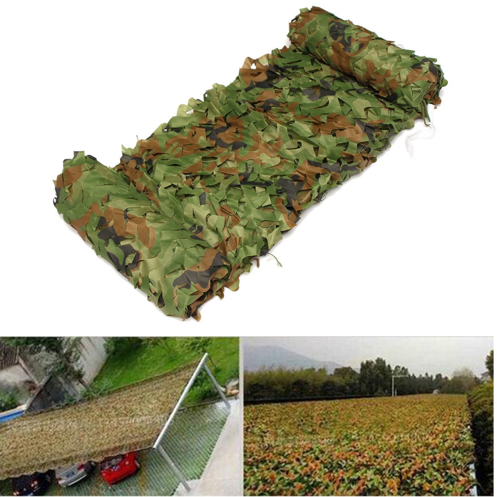 3MX5M Hunting Camping Jungle Camouflage Net Mesh Woodlands Blinds Military Camo Cover - Image 2