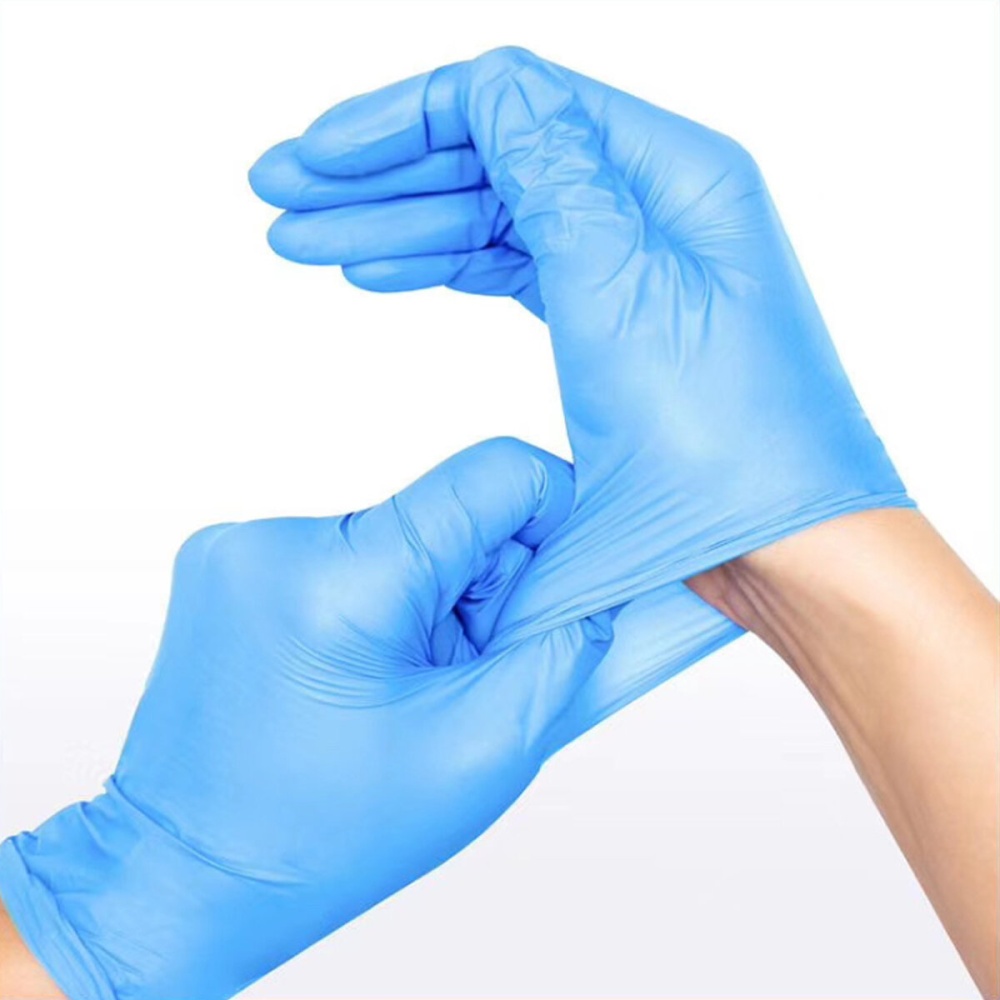 100Pcs Disposable Gloves Isolate Prevent Gloves Waterproof ?PVC Nitrile Synthesis Latex Comfortable Gloves - M - Image 2