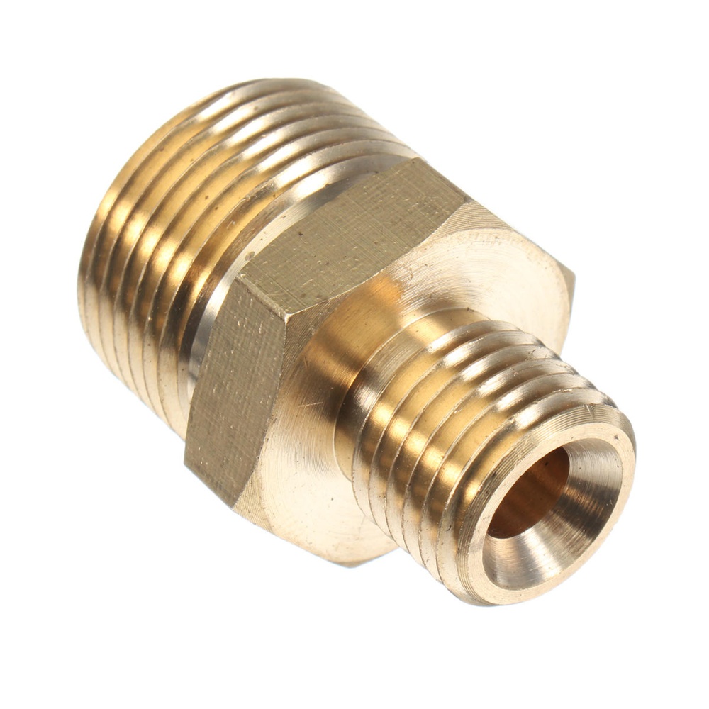 M22 Male to 1/4" Male Adapter Brass Pressure Washer Hose Quick Connect Coupling Fitting for Karcher - Image 2