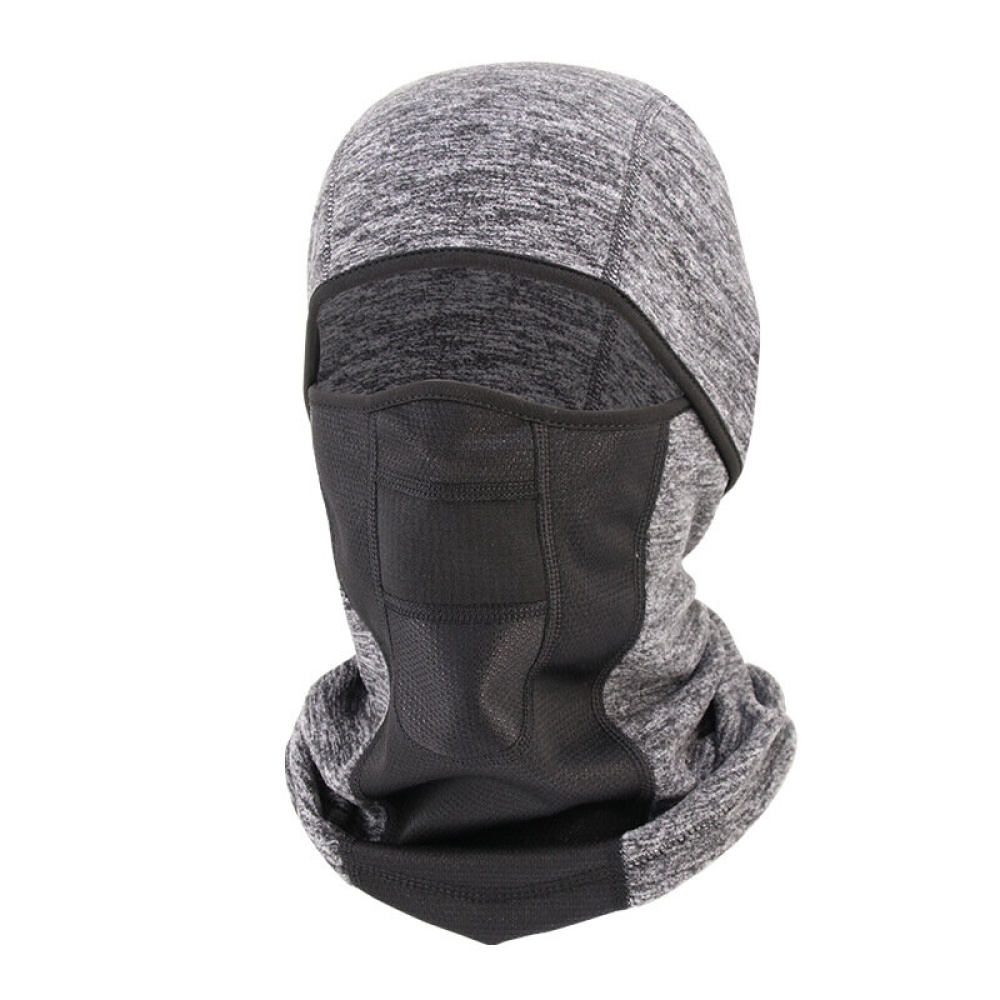 Dustproof Face Mask Waterproof Headgear Winter Warm Ski Outdoor Motorcycle Riding Windproof Diving Hood Warm Breathable Hat - Red