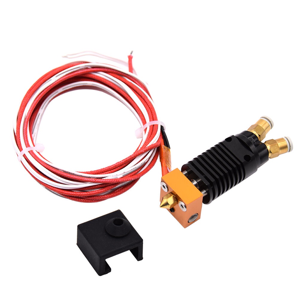 Creativity® 2 in 1 out Hotend Kit Dual Color Extruder All Metal Extruder 0.4mm nozzle 1.75mm For CR10/S Ender3/S TEVO/ALFWISE 3D Printer - 12V - Image 2