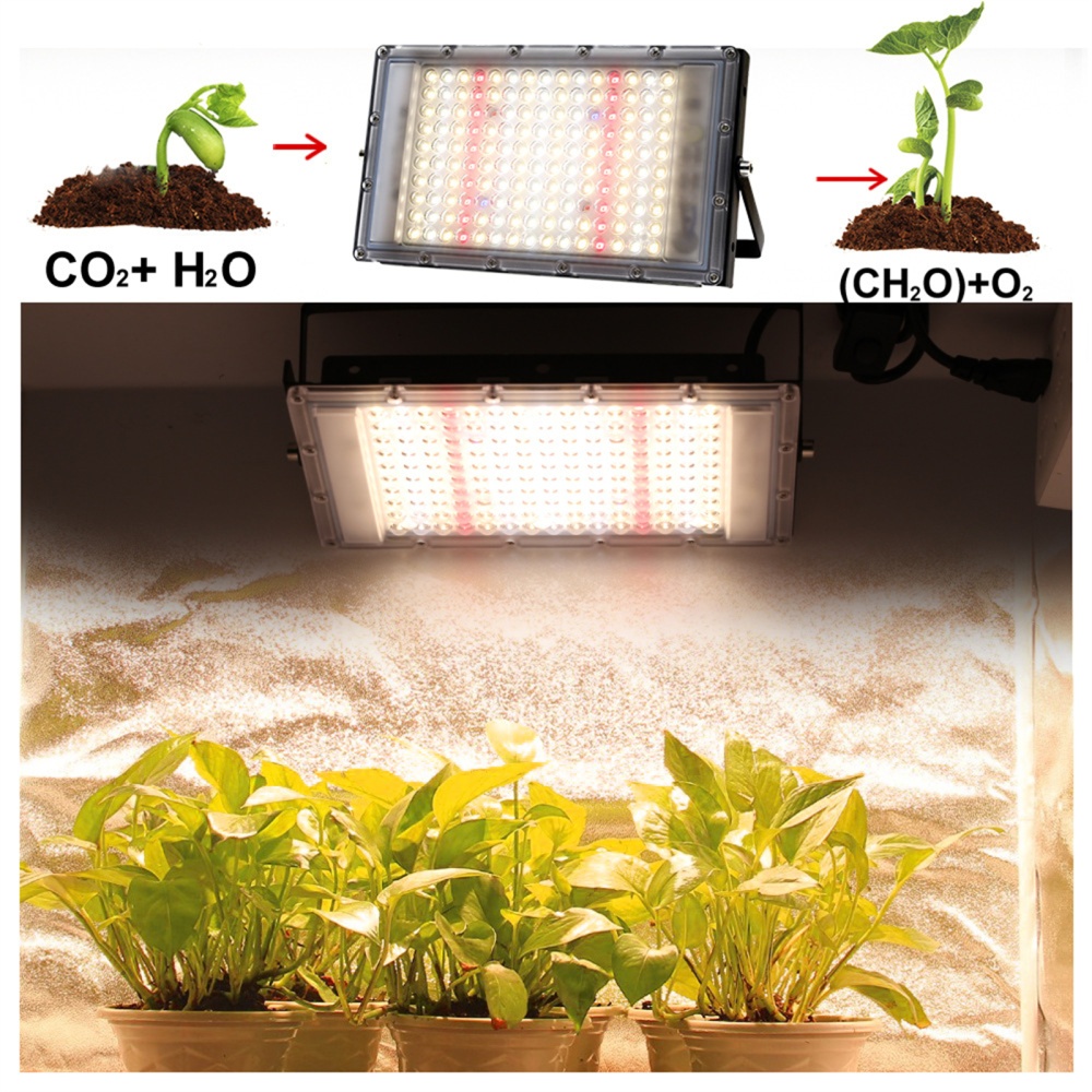 Led Plant Grow Light Full Spectrum 380-840nm Sunlight Growing Lamp with Stand for Indoor Plants Veg Flower 300W - Image 2