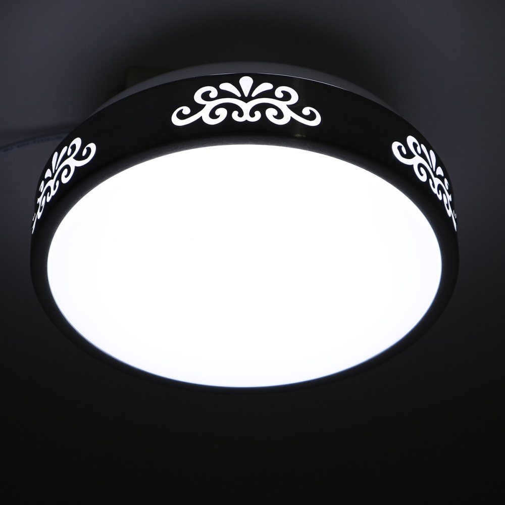 AC110-240V 12W LED Recessed Ceiling Light Modern Round Mount Lamp for Bedroom Study Living Room - Image 2