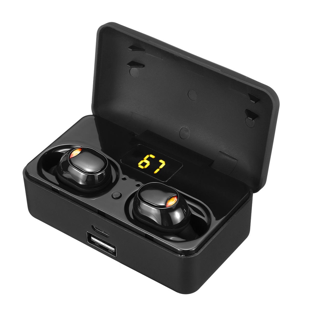 G10 TWS bluetooth 5.0 9D Stereo Earphone Wireless IPX7 Waterproof LED Display Headphones Smart Power Bank Phone Holder - Image 2