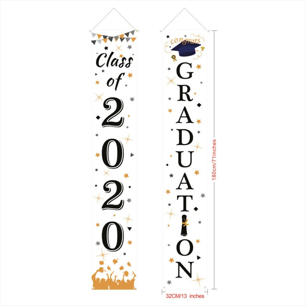 Waterproof Graduation Banner Door Curtain Removable Dormitory Sticker for Graduating Ceremony - 1 - Image 2