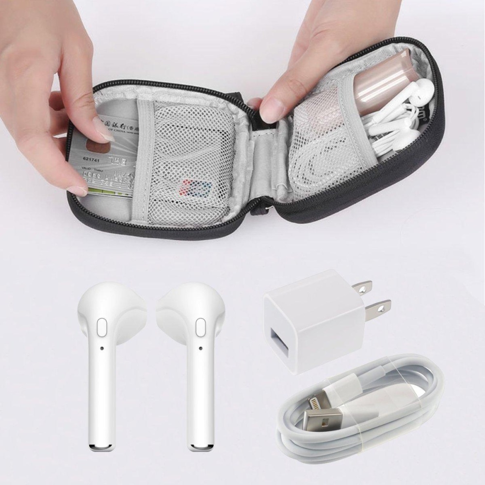 BUBM Travel Carrying Case for Small Electronics and Accessories Earphone Earbuds Cable Change Purse - 14 - Image 2