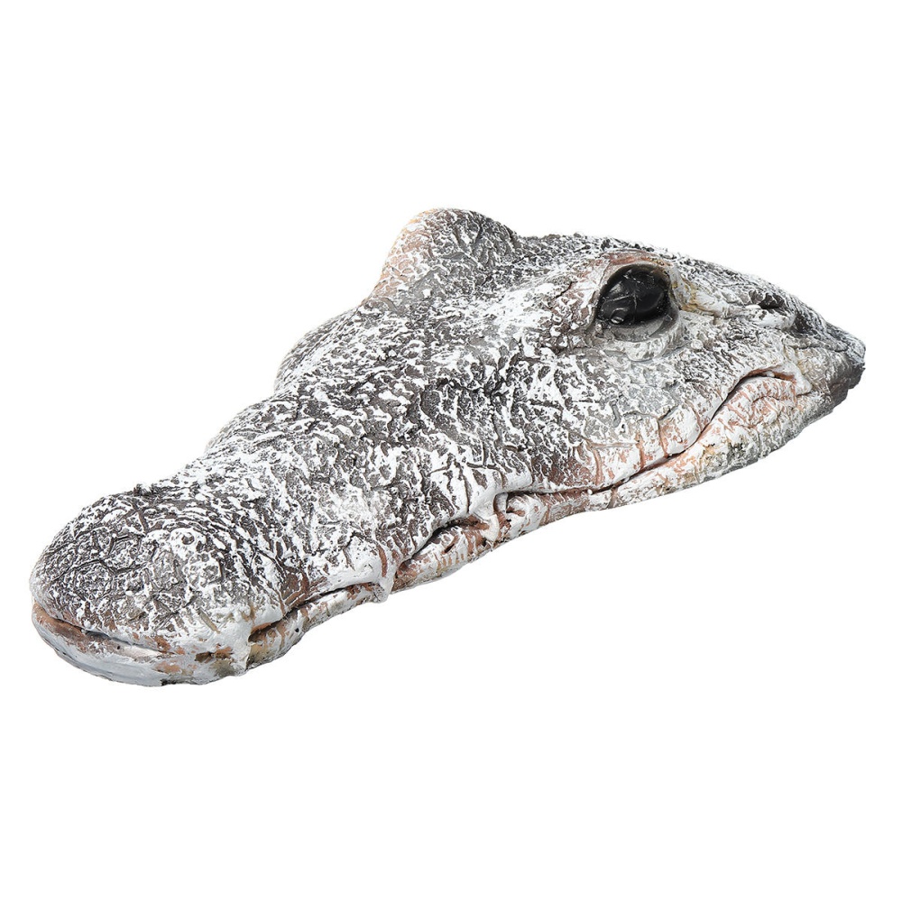 Floating Resin Crocodile Head Garden Pond Pool Realistic Water Features Decorations Pool Ornament - Image 2