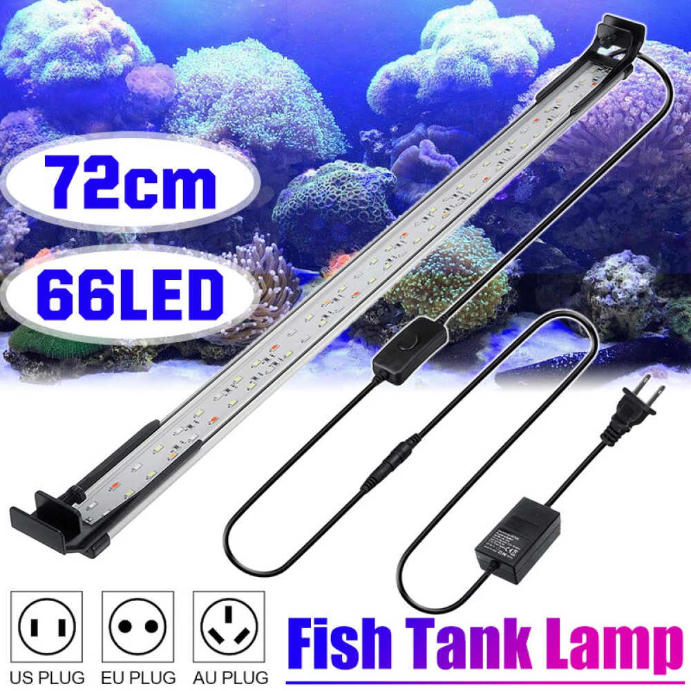 72CM 66LED Aquarium Fish Tank Light High-bright Double Drainage Water Grass - US Plug - Image 2