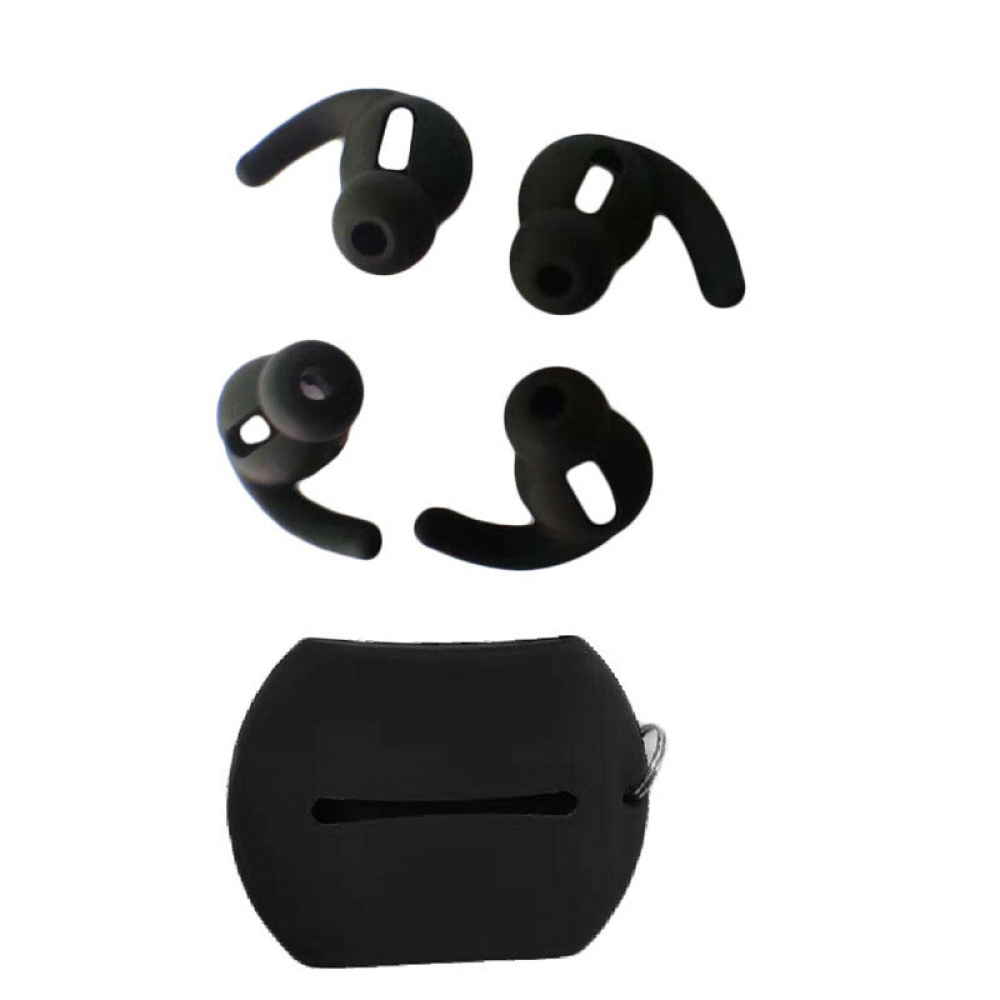 Portable Soft Silicone Storage Case Ear Plugs Cover for Huawei Freebuds3 bluetooth Earphone Accessories - Black - Image 2