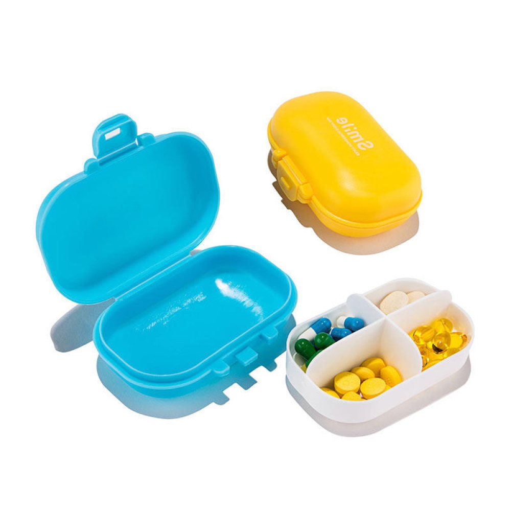 Honana HN-PB011 4 Compartments Pill Organizer Portable Travel Pill Case Daily Pill Box - Green - Image 2