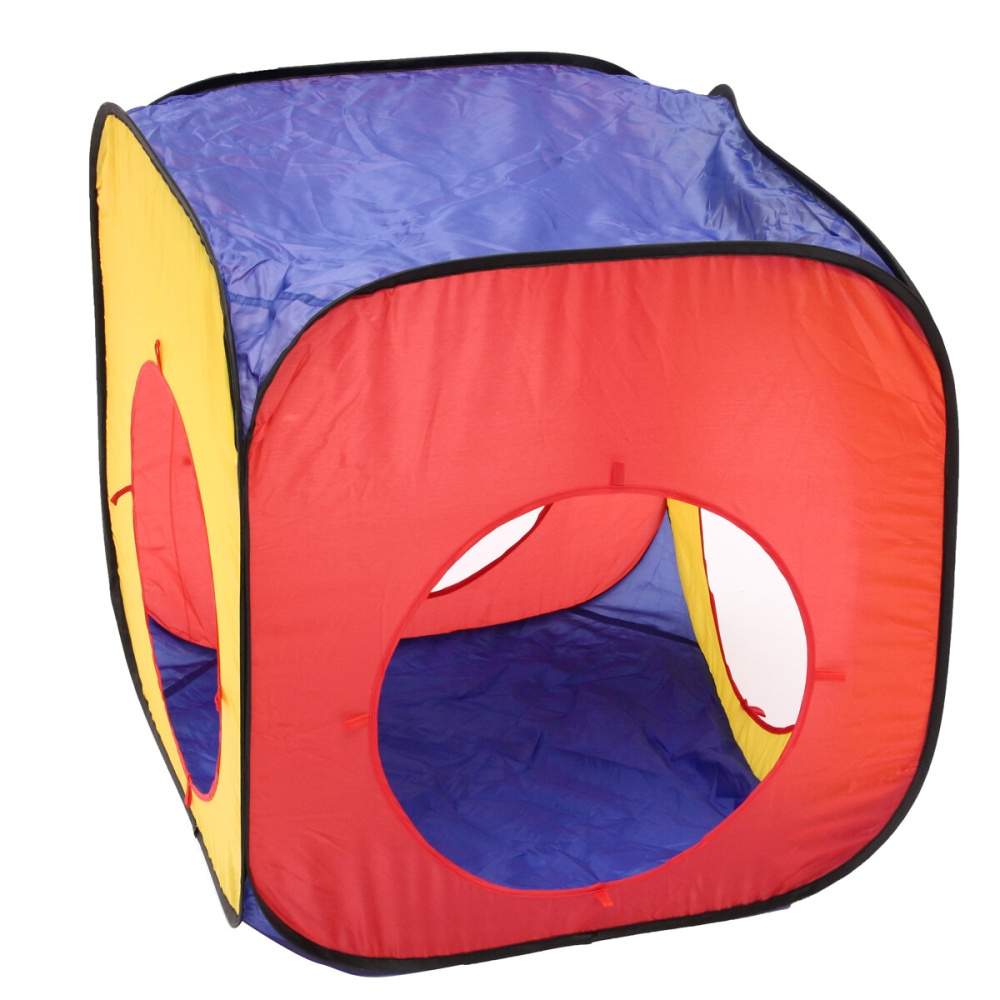 2.8M Three In One Outdoor Children's Tent Crawl Tunnel Cubic Shape Playhouse for Kids - Image 2