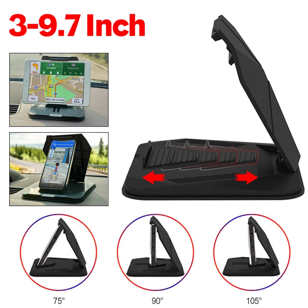 Foldable Multifunctional Car Dashboard Mount Mobile Phone GPS Holder Stand for 3.0-9.7 inch Devices - Image 2