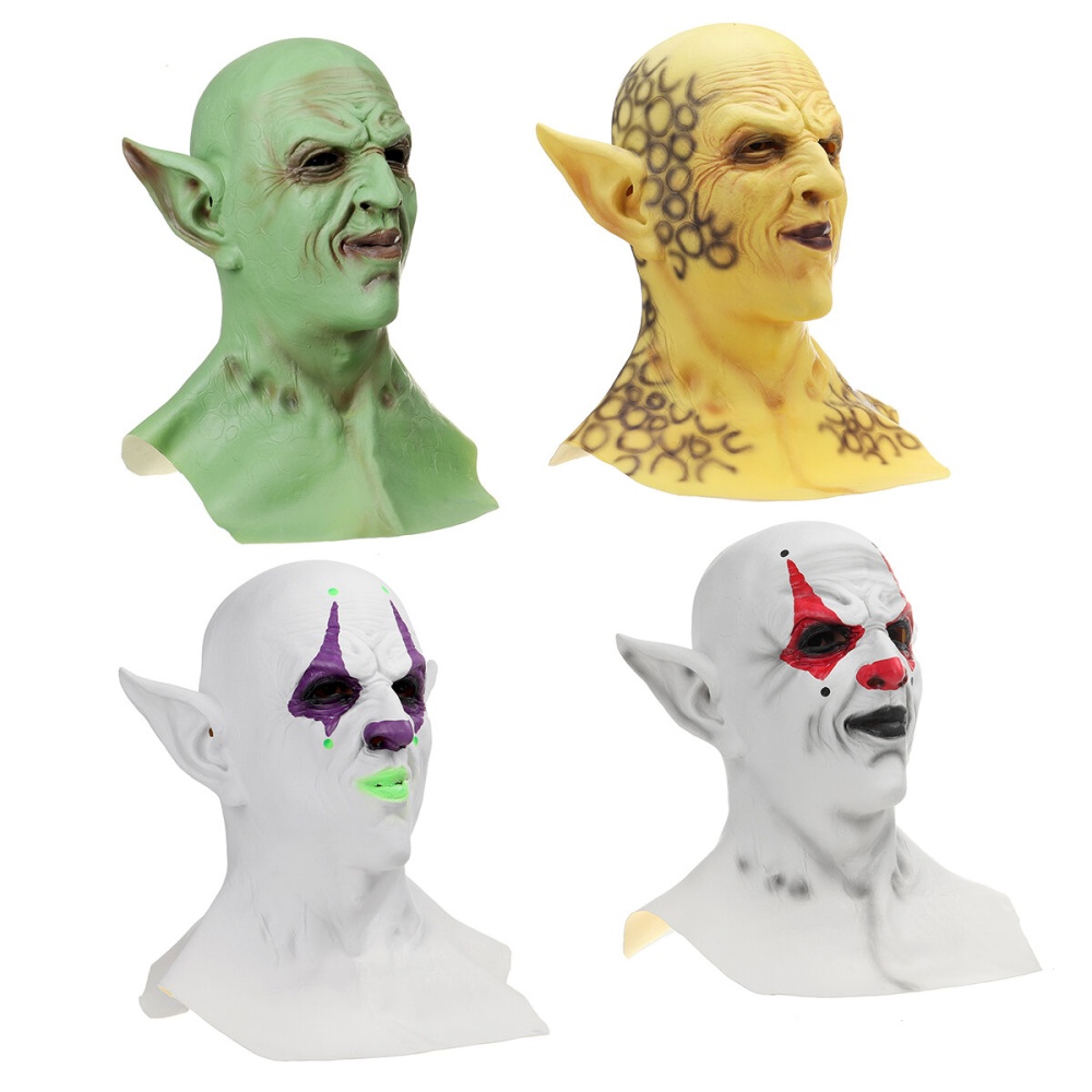 Imp Mask Headgear Demon Clown Vampire Orc Mask - Yellow - Image 2