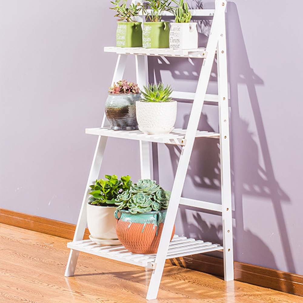 3 Tier Flower Pot Plant Stand Flower Planter Rack Shelf Shelves Organizer for Garden Balcony - 70cm - Image 2