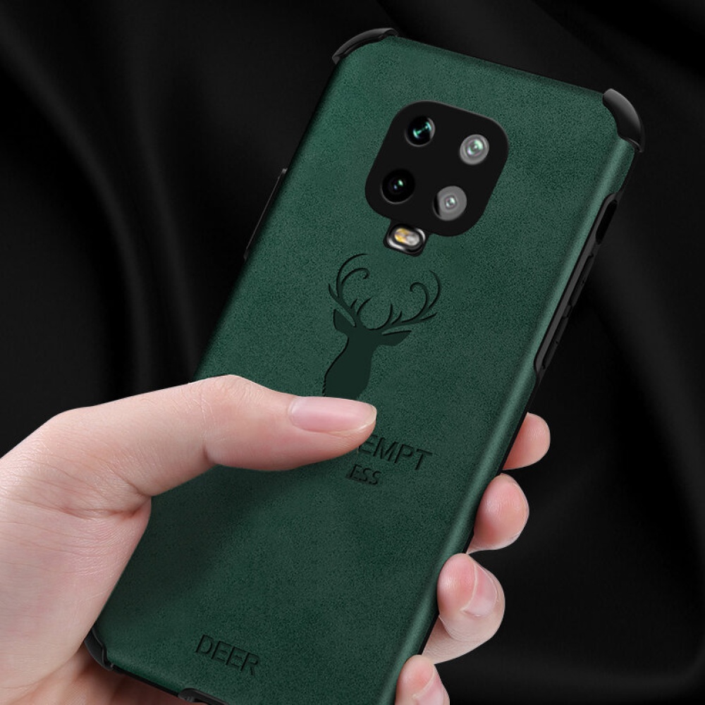 for Xiaomi Redmi Note 9S / Redmi Note 9 Pro / Redmi Note 9 Pro Max Case Deer Pattern with Airbag PU Leather Shockproof Protective Case Non-original - Image 2