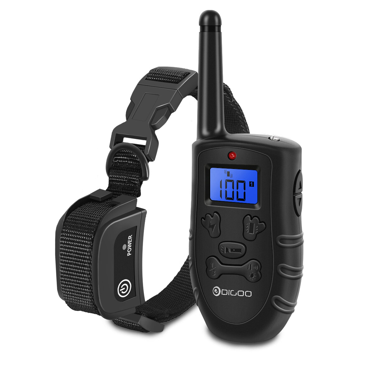 Digoo DG-PPT1 Pet Dog Rechargeable Trainer Waterproof Stop Barking Collars Remote Dog Training Collar - Image 2