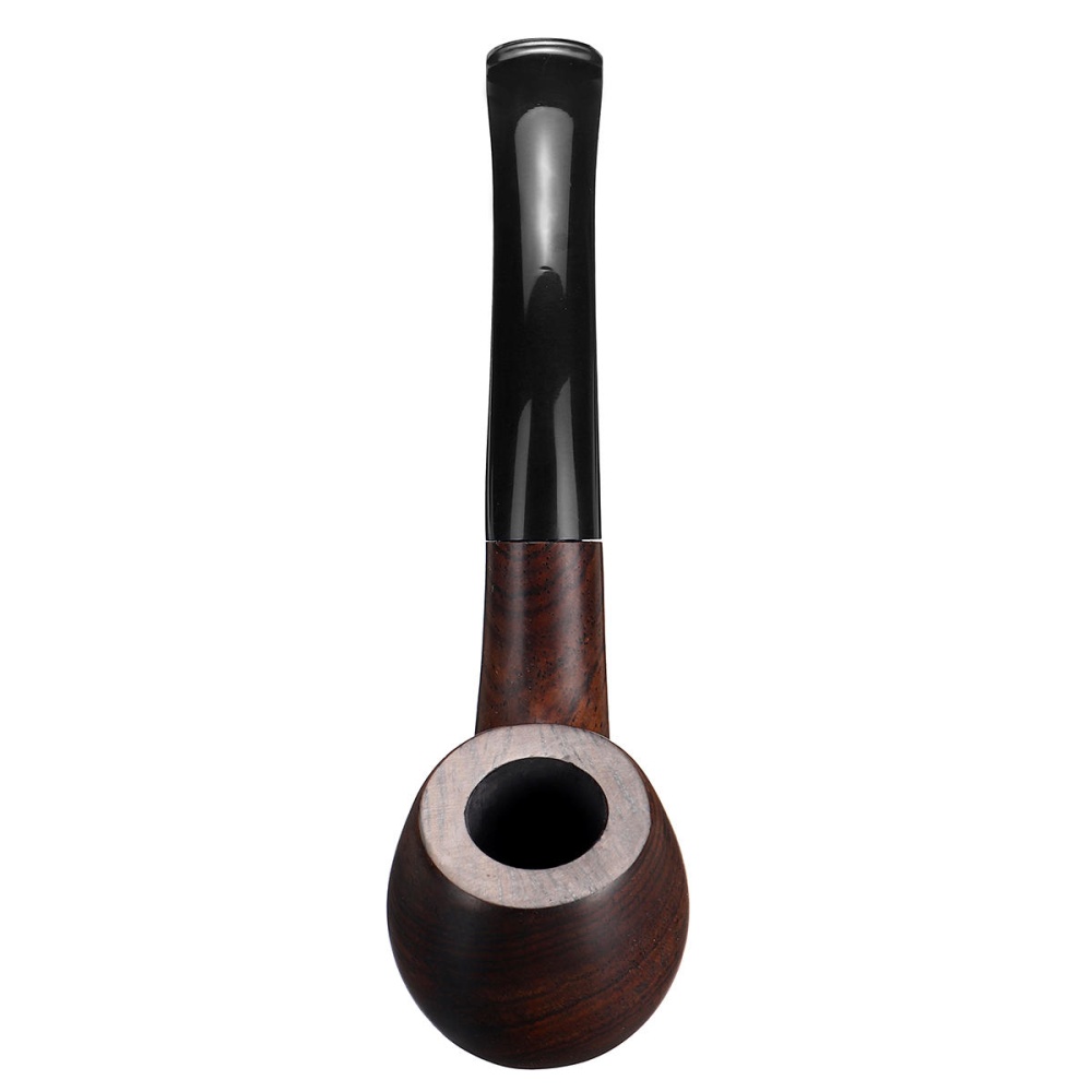 Ebony Wooden Long Handle Curved Man High-ended Pipes Gift - Image 2