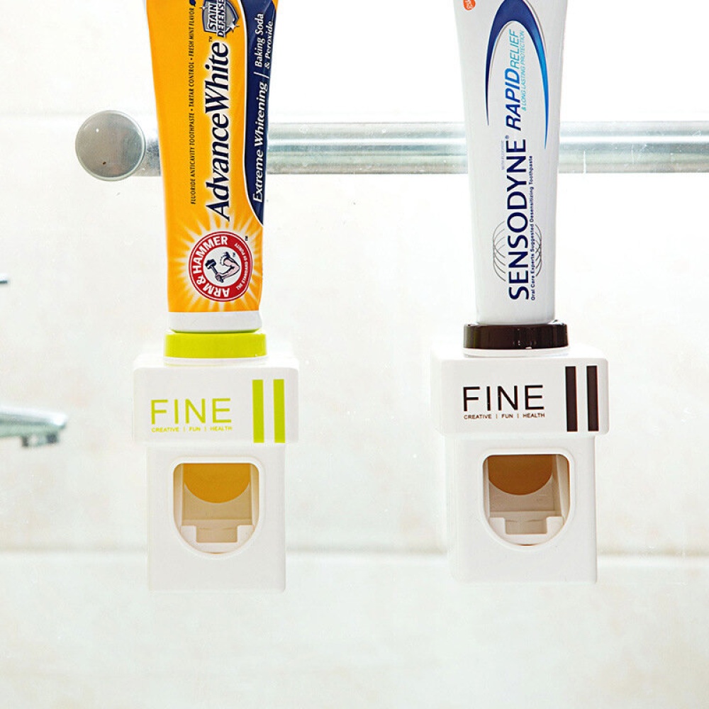 Honana BX-421 Wall Mounted Adhensive Toothpaste Squeezer Automatic Toothpaste Distributor - Coffee - Image 2