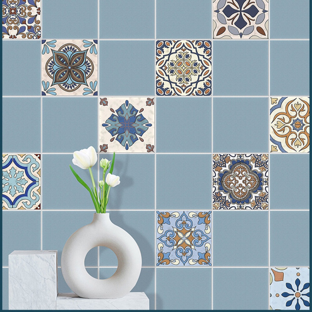 10 PCS 10x10/15x15/20x20cm Wall Tiles Stickers Kitchen Bathroom Toilet Waterproof PVC - 10*10cm - Image 2