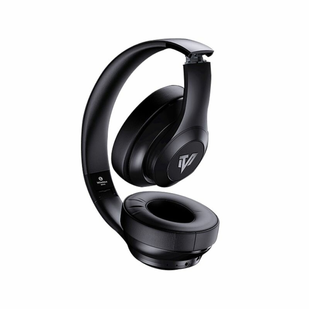 BH10 Wireless bluetooth Headphone 7.1 Surround Sound Gaming Foldable Headset With RGB Colorful Lights - Black - Image 2