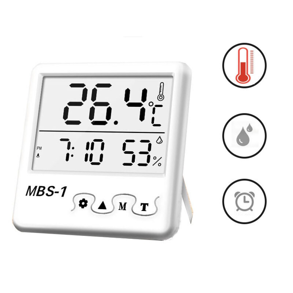 Digital Large Screen Weather Station Indoor Room Hygrometer Thermometer Clock