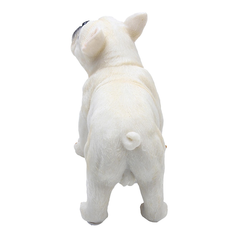 French Bull Dog Realistic Lifelike Resin Collection Figuine Statue Kid Toys Gift - Cream - Image 2