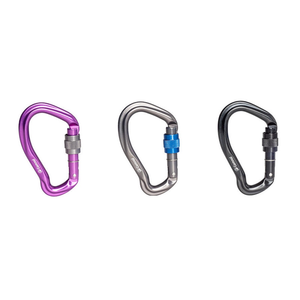 CAMNAL Mini Carabiner D Buckle Climbing Hunting Portable Aluminum Alloy Hanging Buckle - Silver - Image 2