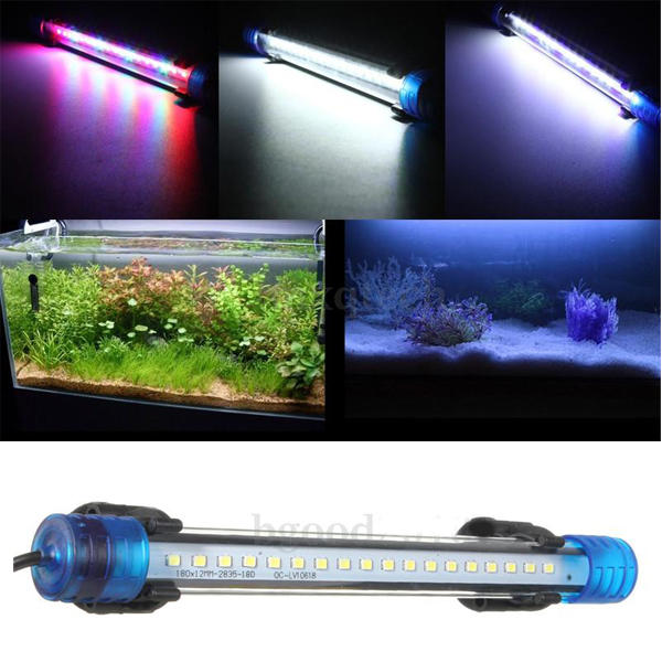 Aquarium Waterproof LED Light Bar Fish Tank Submersible Down Light Tropical Aquarium Products 3W 30CM - Colorful - Image 2